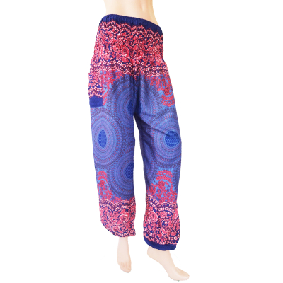 Yoga-Harembroek Medium Mandala blauw